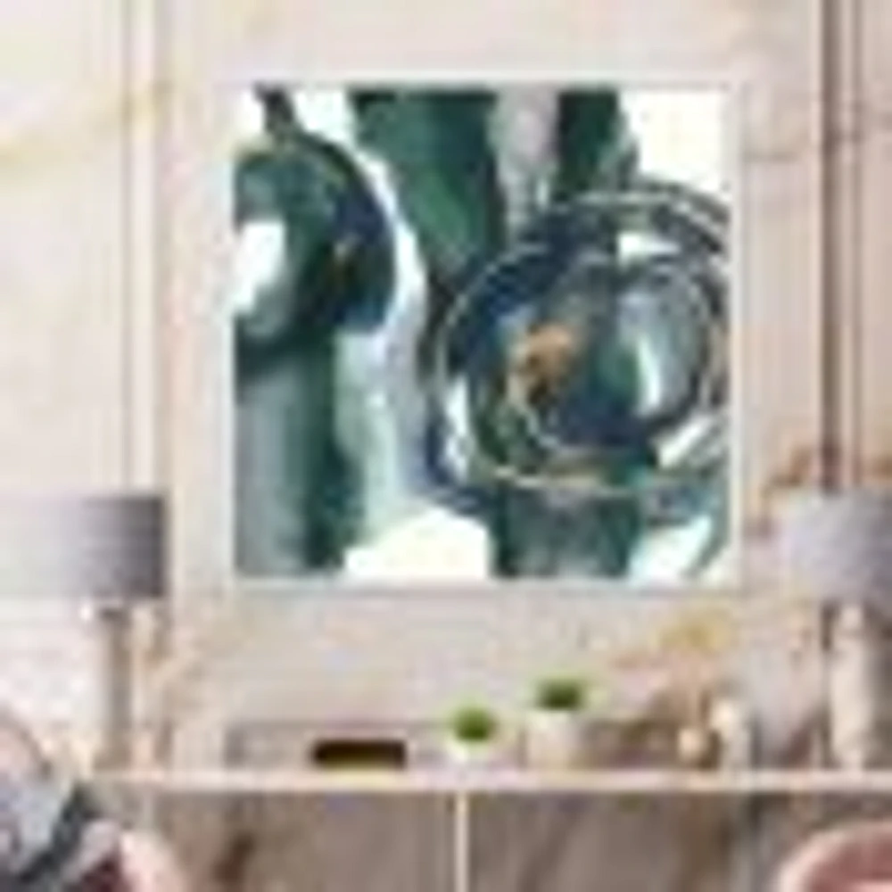 Indigo and Gold III  Canvas Wall Art Print