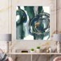 Indigo and Gold III  Canvas Wall Art Print