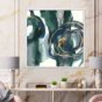 Indigo and Gold III  Canvas Wall Art Print