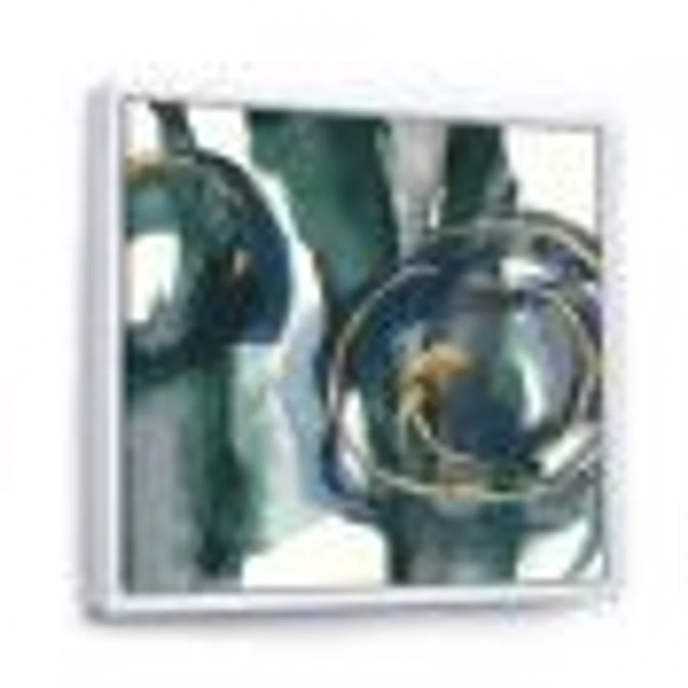 Indigo and Gold III  Canvas Wall Art Print
