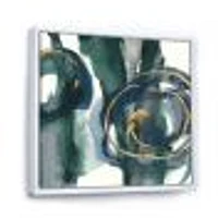 Indigo and Gold III  Canvas Wall Art Print