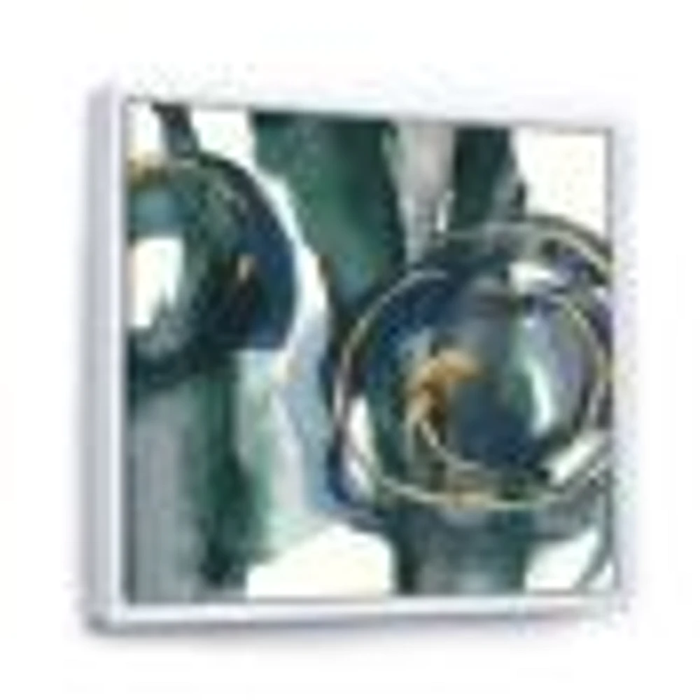 Indigo and Gold III  Canvas Wall Art Print