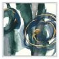 Indigo and Gold III  Canvas Wall Art Print