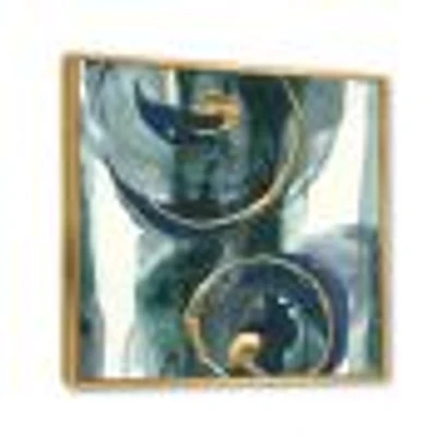 Mettalic Indigo and Gold II  Wall Art