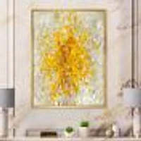 Glam Yellow Explosion Blocks  Canvas