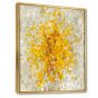 Glam Yellow Explosion Blocks  Canvas
