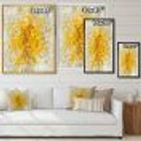 Glam Yellow Explosion Blocks  Canvas