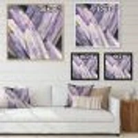 Geometric Purple Glacier  Wall Art