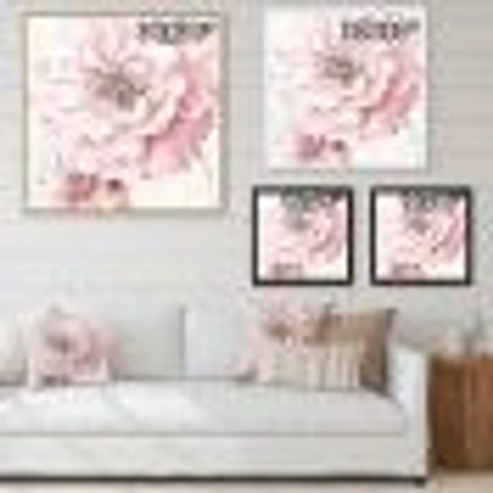 Indigold Shabby Peonies Pink  Canvas