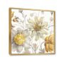 Fields of Gold Watercolor Flower V  Canvas