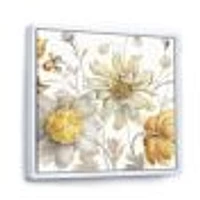 Fields of Gold Watercolor Flower V  Canvas