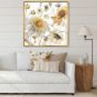 Fields of Gold Watercolor Flower VI  Wall Art