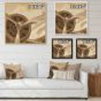Retro Airplanes Sepia  Wall Art