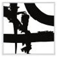 Black and White Crossing Paths I Canvas