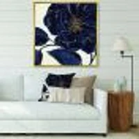 Dark Rose Gilded Gold  Canvas Wall Art Print