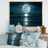 Super Moon Over The Sea I  Wall Art