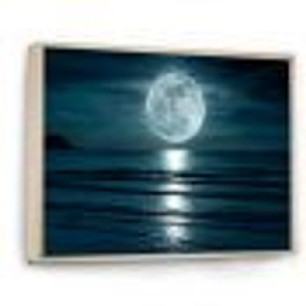 Super Moon Over The Sea I  Wall Art