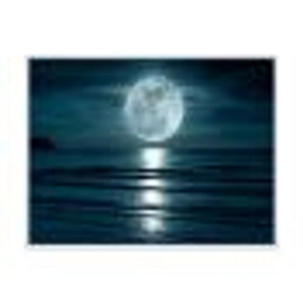 Super Moon Over The Sea I  Wall Art