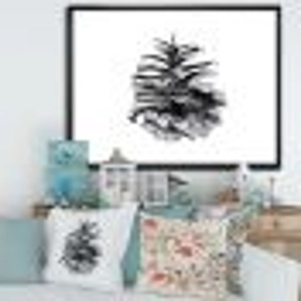 Conifer Cone Monochrome Wall Art