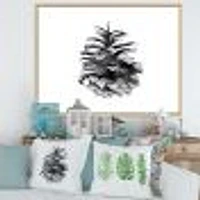 Conifer Cone Monochrome Wall Art