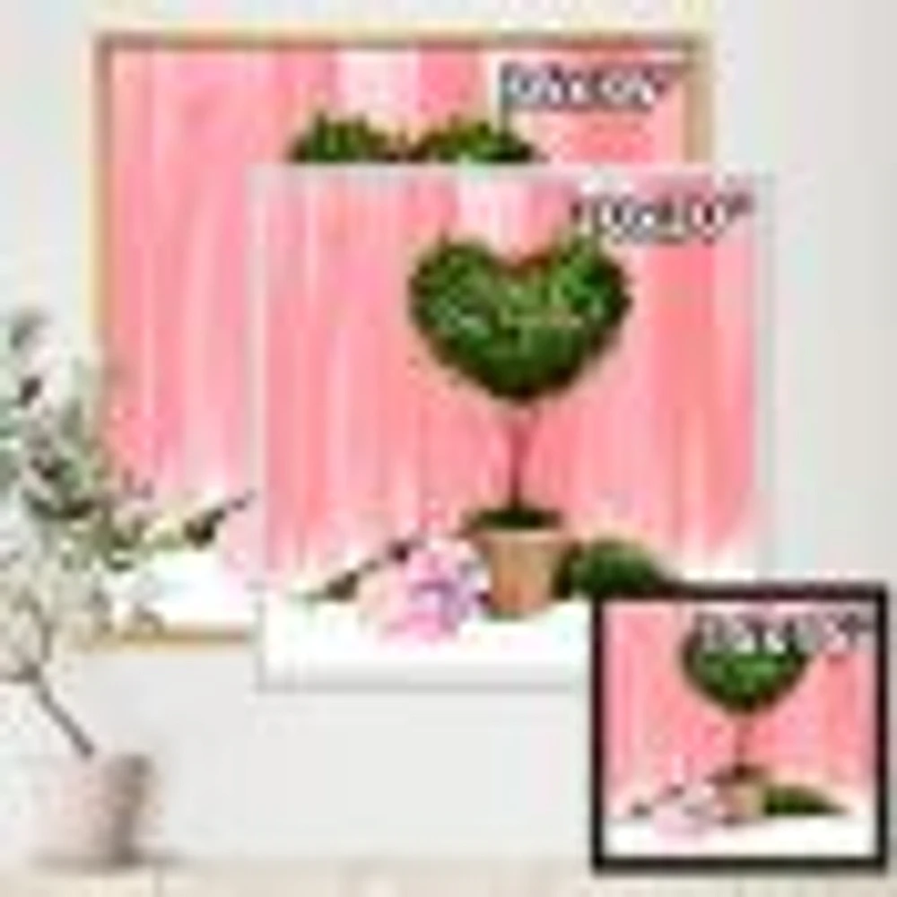 Toile « Heart Shaped Valentine House Plant »