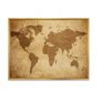 Ancient Map of The World V Canvas Wall Art