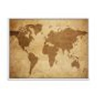 Ancient Map of The World V Canvas Wall Art