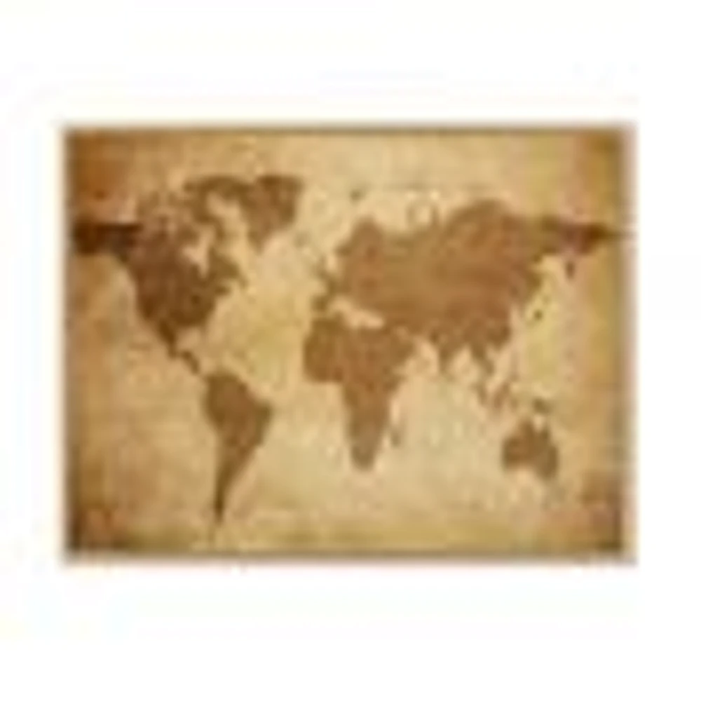 Ancient Map of The World V Canvas Wall Art
