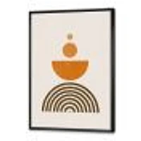 Abstract Rainbow Sun and Moon Earth Tones V  Wall Art
