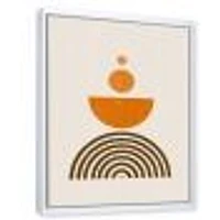Abstract Rainbow Sun and Moon Earth Tones V  Wall Art