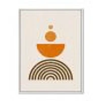 Abstract Rainbow Sun and Moon Earth Tones V  Wall Art