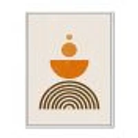 Abstract Rainbow Sun and Moon Earth Tones V  Wall Art