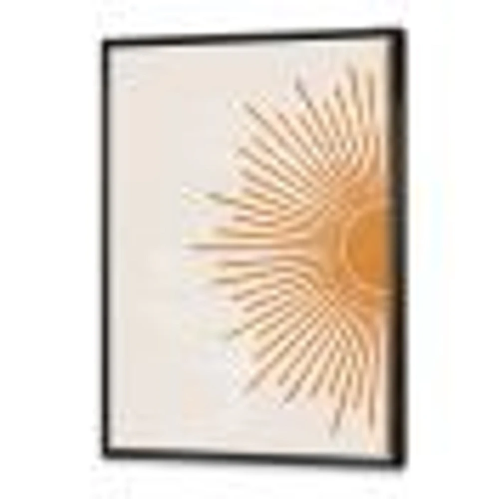 Orange Sun Print I  Canvas Wall Art