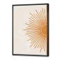 Orange Sun Print I  Canvas Wall Art