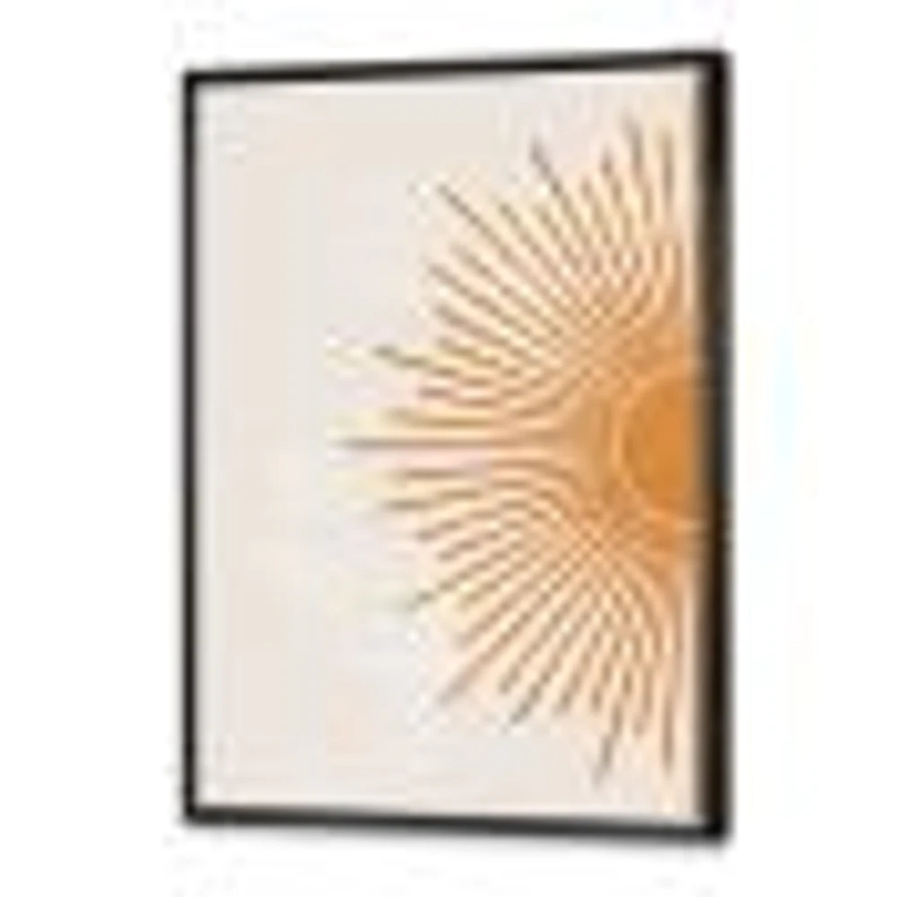 Orange Sun Print I  Canvas Wall Art