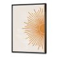 Orange Sun Print I  Canvas Wall Art