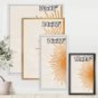 Orange Sun Print I  Canvas Wall Art