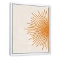 Orange Sun Print I  Canvas Wall Art