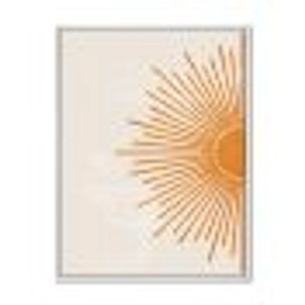 Orange Sun Print I  Canvas Wall Art