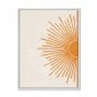 Orange Sun Print I  Canvas Wall Art