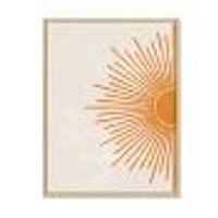 Orange Sun Print I  Canvas Wall Art