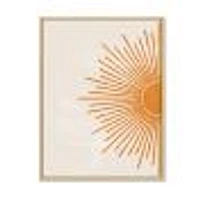 Orange Sun Print I  Canvas Wall Art