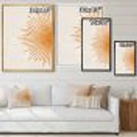 Orange Sun Print I  Canvas Wall Art