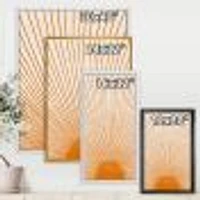 Orange Sun Print III  Wall Art