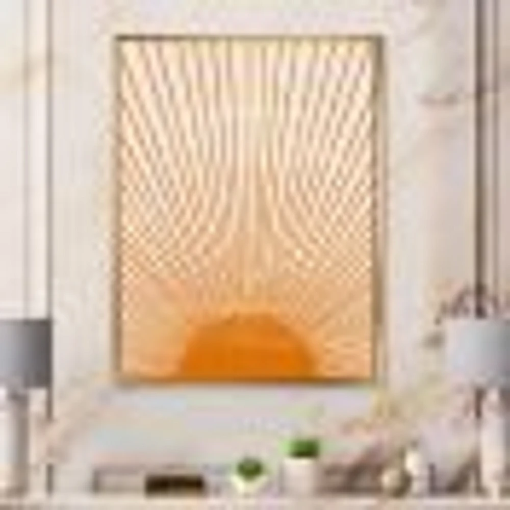 Orange Sun Print III  Wall Art