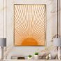 Orange Sun Print III  Wall Art