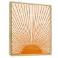 Orange Sun Print III  Wall Art