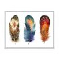 Colourful Boho Feather Set IX  Wall Art
