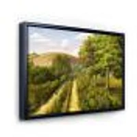 Vibrant Country Road During Summer  Wall Art