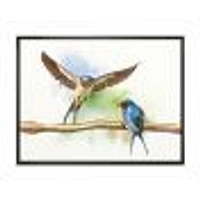Two Barn Swallows Birds  Wall Art